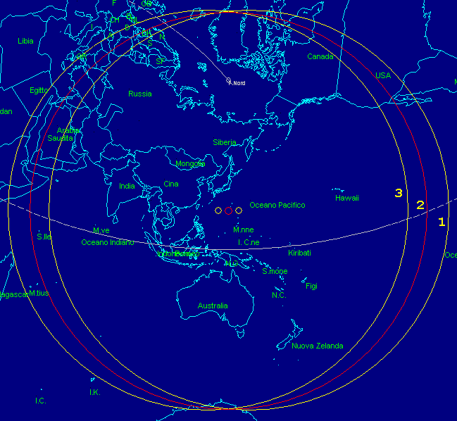 Mappa dei limiti dell'eclisse