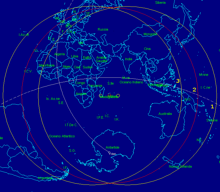 Mappa dei limiti dell'eclisse