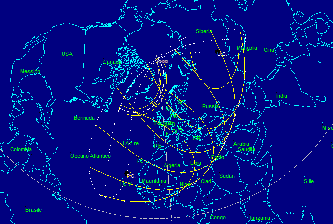 Mappa dei limiti dell'eclisse