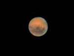 Vesta Pro su C8 + Barlow 3x, filtro IRcut, elab. 500 fotogrammi su 900 con IRIS