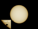 Vesta Pro su obiettivo 180mm e filtro in mylar, un solo fotogramma