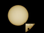 Vesta Pro su obiettivo 180mm e filtro in mylar, un solo fotogramma